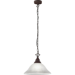 Lampa wisząca antyczna Country - Miedź/Zielony | Reality
