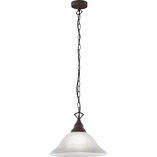 Lampa wisząca antyczna Country - Miedź/Zielony | Reality
