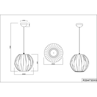 Lampa Glamour Reality Kula Biała 30cm - Eleganckie Oświetlenie