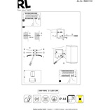 Kinkiet elewacyjny Quito LED srebrny - Reality | Oświetlenie zewnętrzne