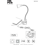 Lampa Klips Arras Czarna Reality | Nowoczesne Oświetlenie
