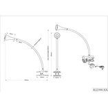 Lampa klips Reality Viper czarna | Nowoczesna lampa biurkowa