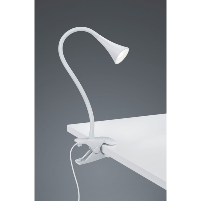 Lampa Klips Reality Viper Biała | Nowoczesne Oświetlenie
