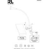 Lampa Klips Reality Viper Biała | Nowoczesne Oświetlenie