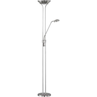 Lampa podłogowa z lampka do czytania Spock LED Nikiel Mat marki Reality