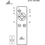 Plafon LED Osaka z pilotem | Trio - Nowoczesne oświetlenie
