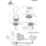 Plafon LED Miko 85cm - Trio | Ściemniacz, Pilot
