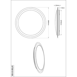 Plafon LED Miko 85cm - Trio | Ściemniacz, Pilot