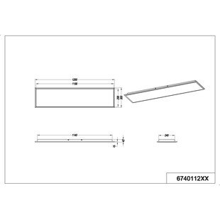 Plafon LED Phoenix 120cm - Trio | Nowoczesne oświetlenie