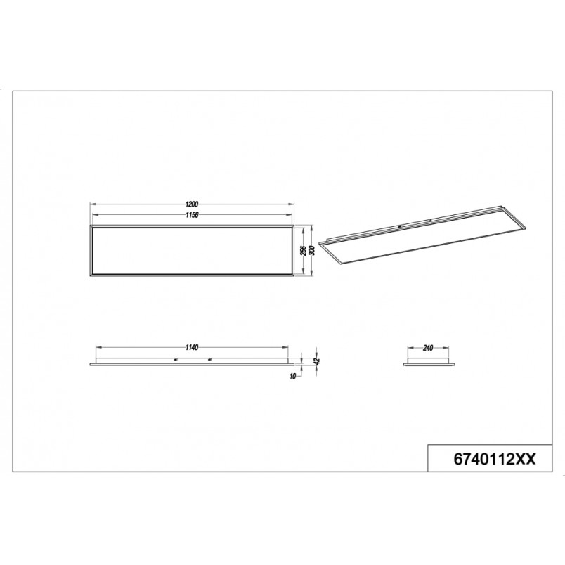 Plafon LED Phoenix 120cm - Trio | Nowoczesne oświetlenie