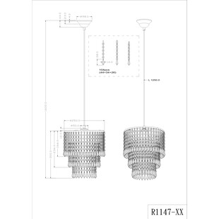 Lampa wisząca kryształowa Orient | Reality - Glamour 25cm