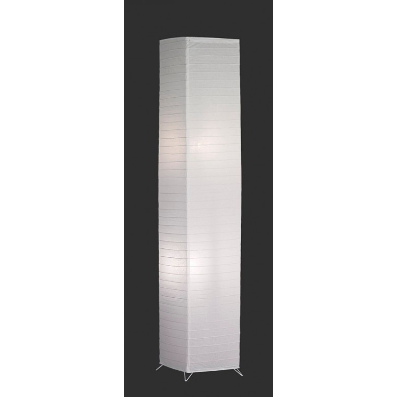 Lampa podłogowa Bamboo biała Reality - Stylowe oświetlenie