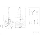 Żyrandol Lustre 52cm - Kryształowy Blask | Reality