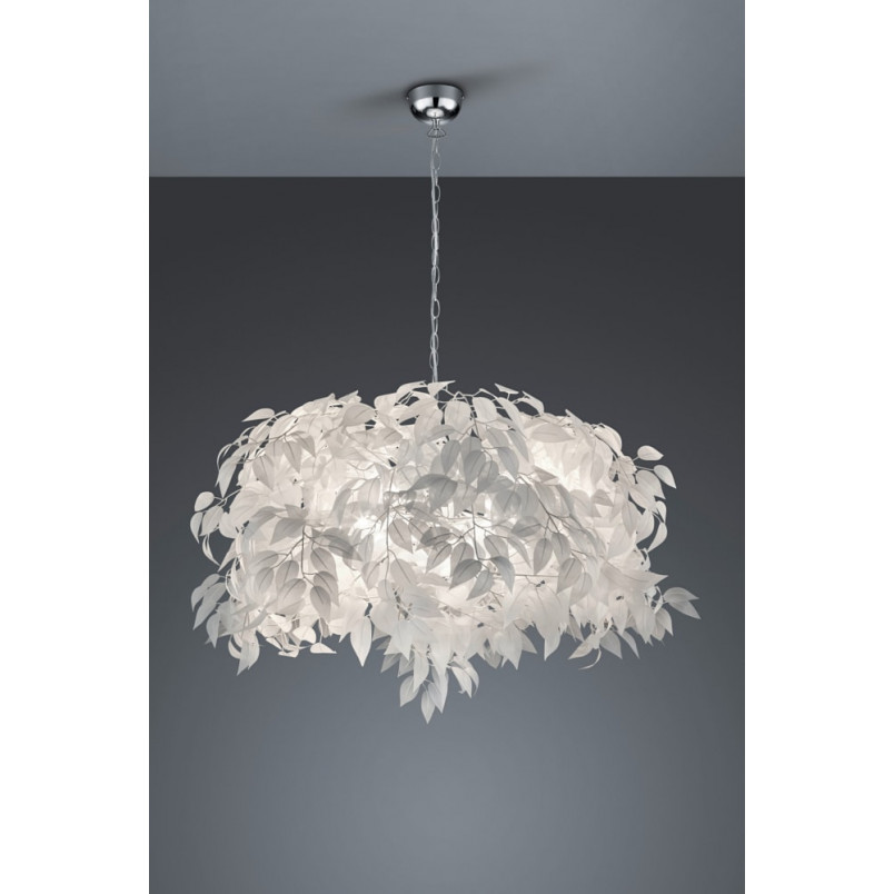 Lampa wisząca Leavy 70cm chrom Reality | Stylowe oświetlenie