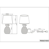 Lampa stołowa Glamour Pineapple | Reality - Elegancki Design