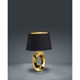 Lampa stołowa glamour czarna/złota Reality | Stylowe oświetlenie