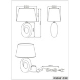 Lampa stołowa glamour czarno-złota Reality | Elegancki design