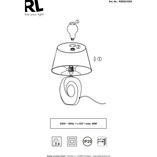 Lampa stołowa glamour czarno-złota Reality | Elegancki design