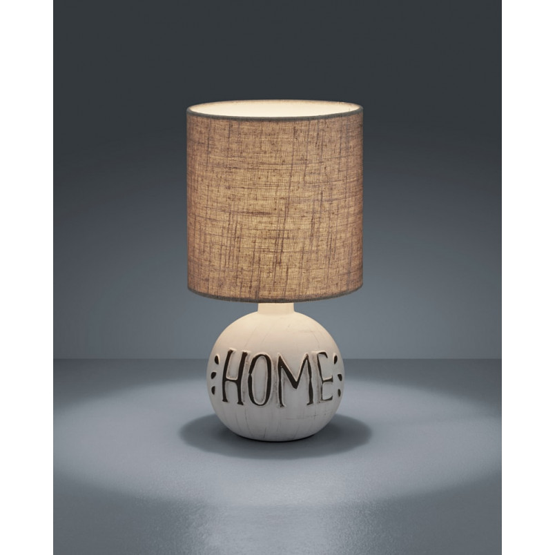 Lampa stołowa ceramiczna biała Reality Esna Home 31 - Stylowe oświetlenie