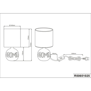 Lampa stołowa ceramiczna biała Reality Esna Home 31 - Stylowe oświetlenie