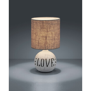 Lampa stołowa ceramiczna Esna Love - Eleganckie oświetlenie