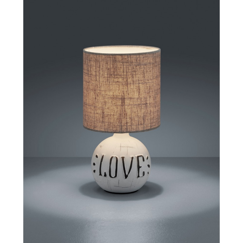 Lampa stołowa ceramiczna Esna Love - Eleganckie oświetlenie