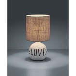 Lampa stołowa ceramiczna Esna Love - Eleganckie oświetlenie