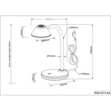 Lampa biurkowa Berry LED tytanowa Reality - Nowoczesne oświetlenie