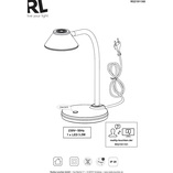 Lampa biurkowa Berry LED tytanowa Reality - Nowoczesne oświetlenie