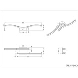 Plafon LED Route II 56cm Nikiel - Reality | Nowoczesne Lampy