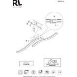 Plafon LED Route II 56cm Nikiel - Reality | Nowoczesne Lampy