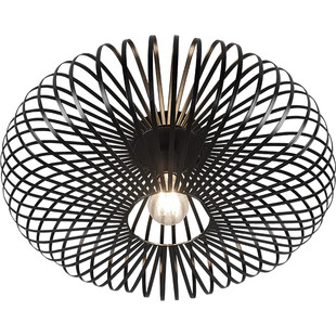 Plafon druciany loft Johann 50cm czarny Trio