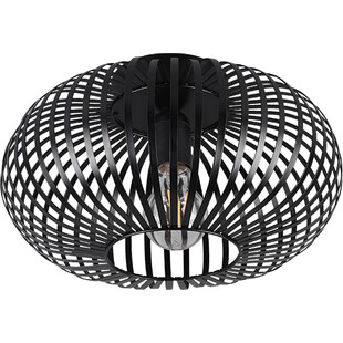 Plafon druciany loft Johann 30cm czarny Trio