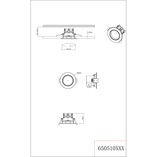 Lampa spot Trio Pamir 8cm LED nikiel matowy - Oczko