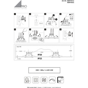 Lampa spot LED Trio Pamir 8cm - Czarna matowa | Sklep z oświetleniem