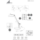 Lampa biurkowa LED Trio Ava - Nowoczesny design, USB