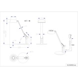 Lampa biurkowa LED Trio Ava - Nowoczesny design, USB