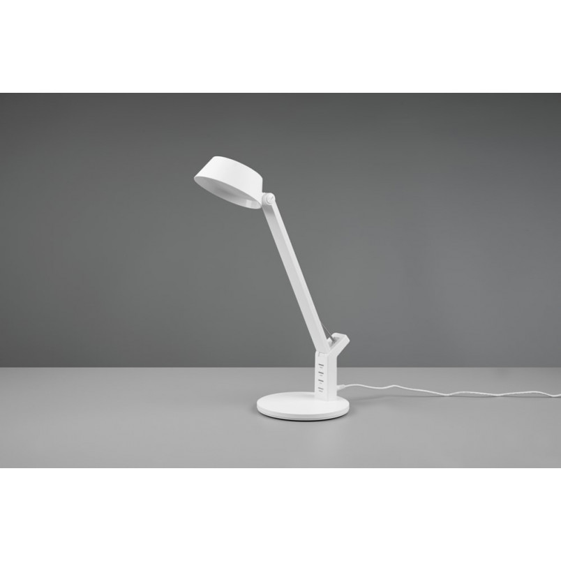 Lampa biurkowa LED Ava biała Trio - Nowoczesny design