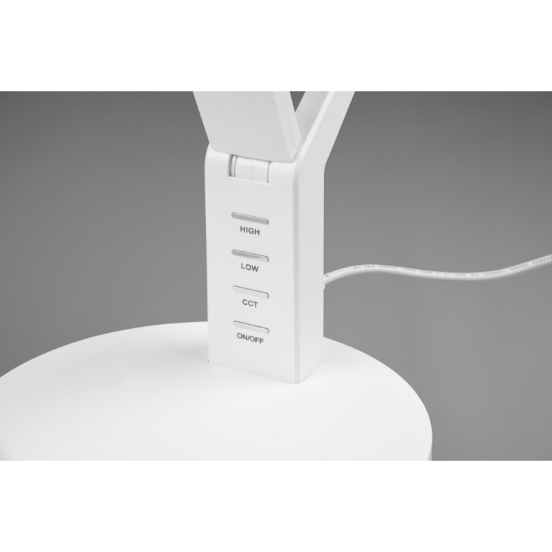 Lampa biurkowa LED Ava biała Trio - Nowoczesny design