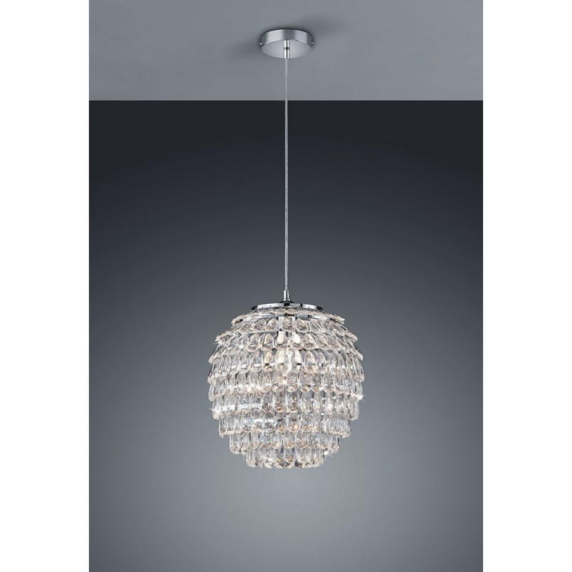 Lampa Glamour Reality Petty | Kryształowa, E27, 35cm