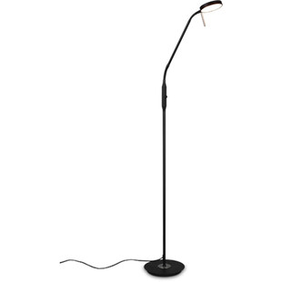 Lampa podłogowa regulowana Monza LED czarna Trio
