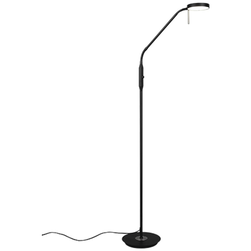 Lampa podłogowa LED Monza czarna | Trio - Nowoczesny design