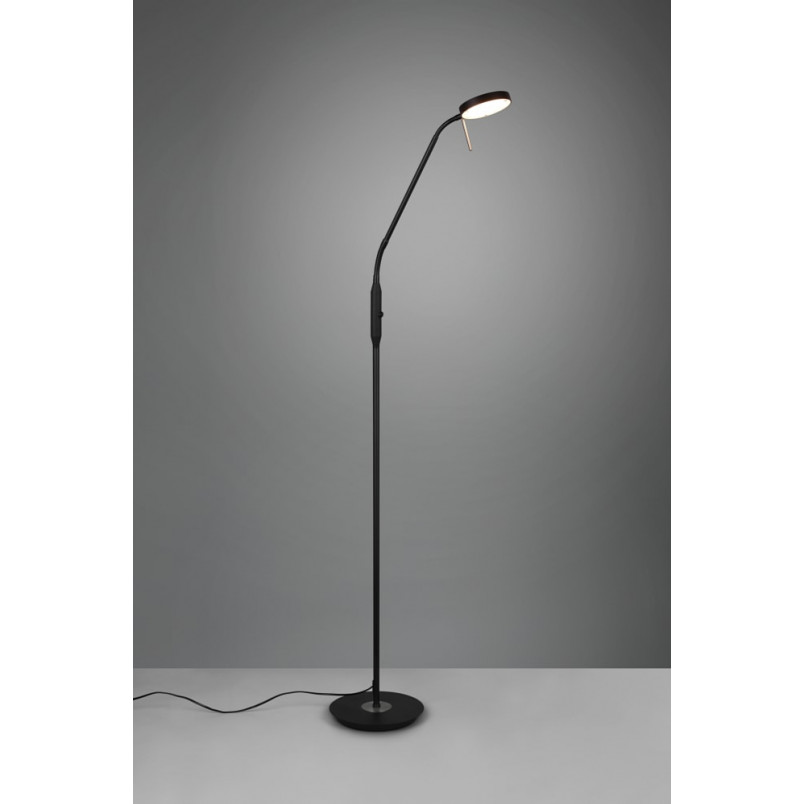Lampa podłogowa LED Monza czarna | Trio - Nowoczesny design
