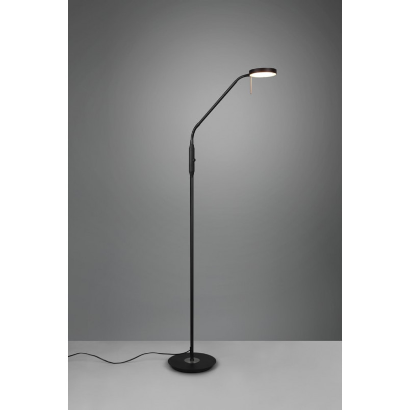 Lampa podłogowa LED Monza czarna | Trio - Nowoczesny design
