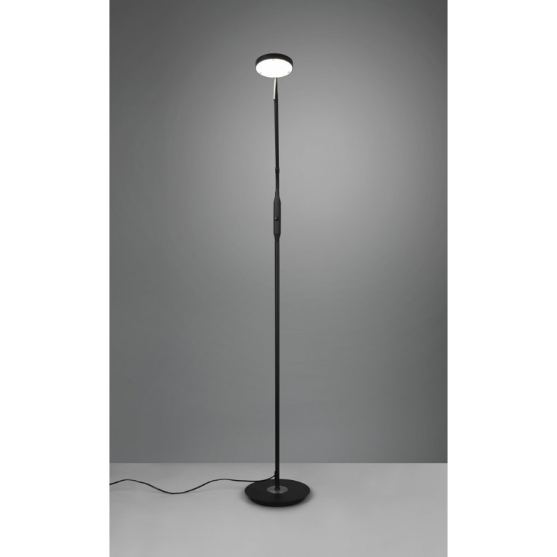 Lampa podłogowa LED Monza czarna | Trio - Nowoczesny design