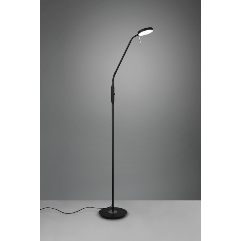 Lampa podłogowa LED Monza czarna | Trio - Nowoczesny design