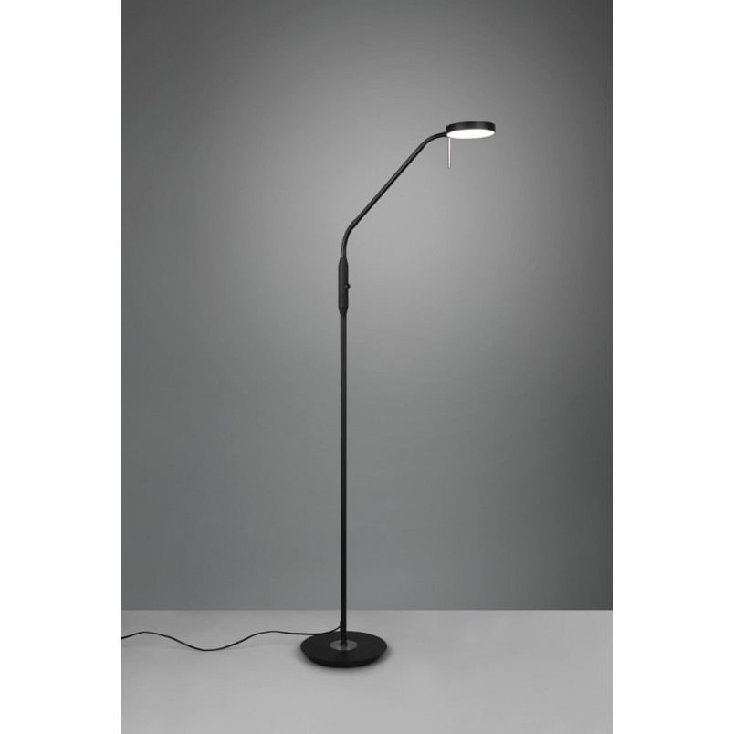 Lampa podłogowa LED Monza czarna | Trio - Nowoczesny design
