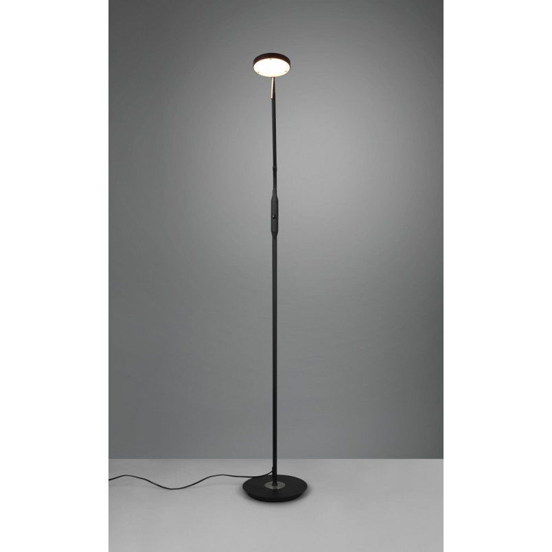 Lampa podłogowa LED Monza czarna | Trio - Nowoczesny design
