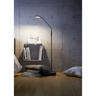 Lampa podłogowa LED Monza czarna | Trio - Nowoczesny design