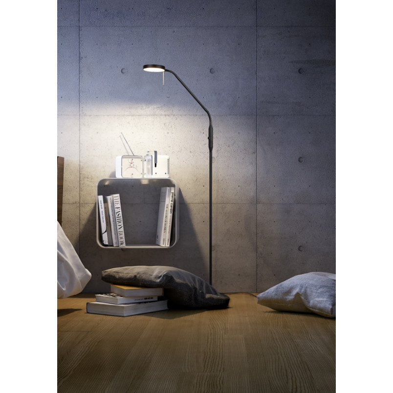Lampa podłogowa LED Monza czarna | Trio - Nowoczesny design